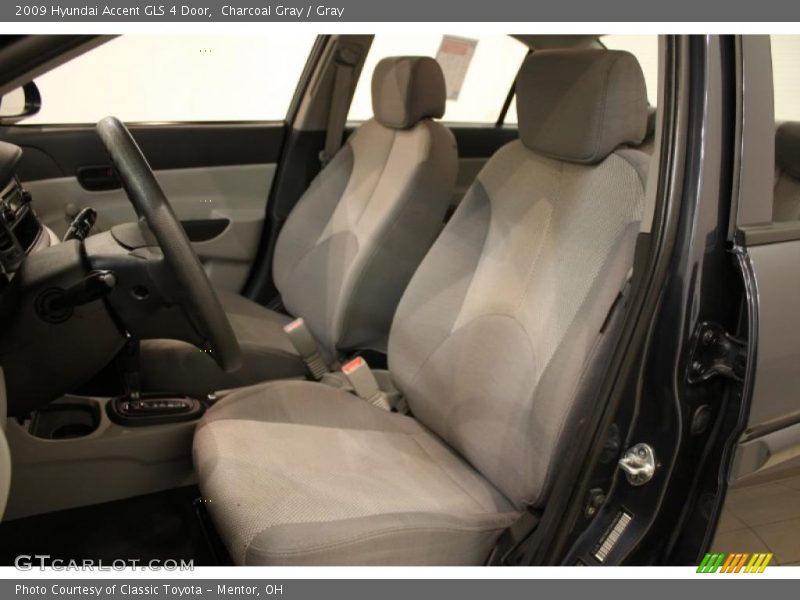 Charcoal Gray / Gray 2009 Hyundai Accent GLS 4 Door