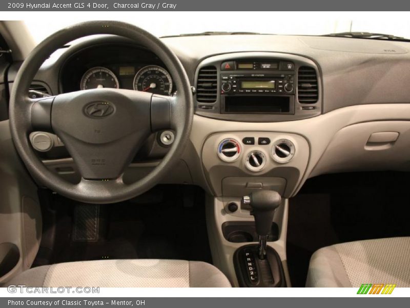 Charcoal Gray / Gray 2009 Hyundai Accent GLS 4 Door