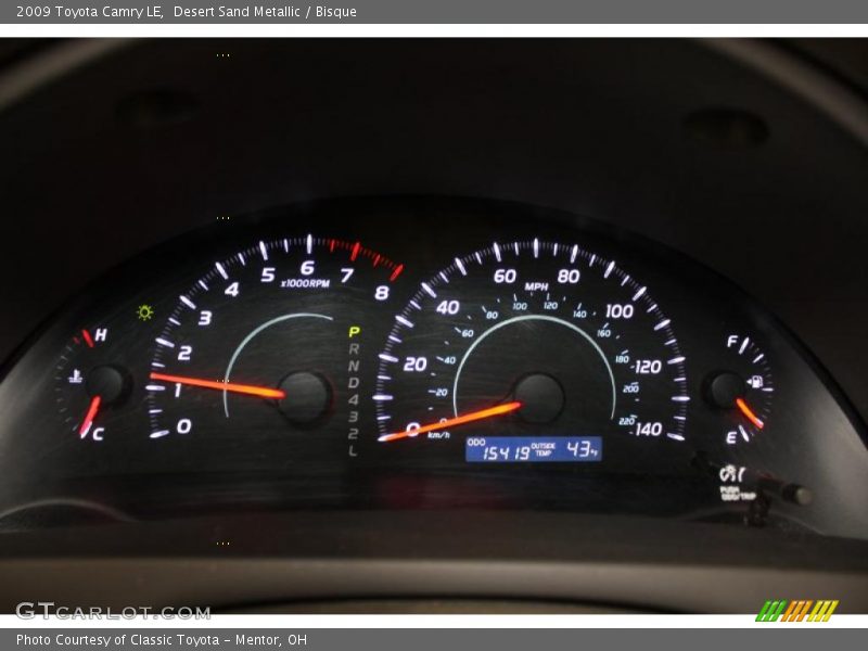 Desert Sand Metallic / Bisque 2009 Toyota Camry LE