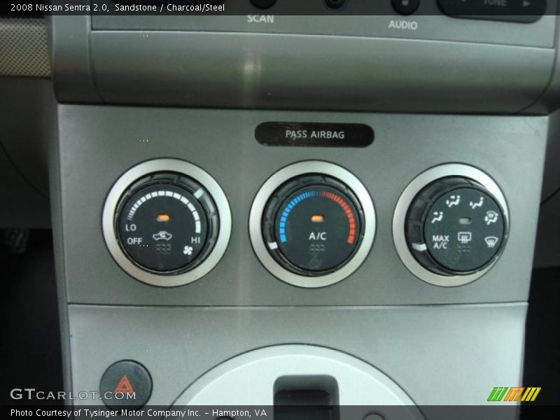 Sandstone / Charcoal/Steel 2008 Nissan Sentra 2.0