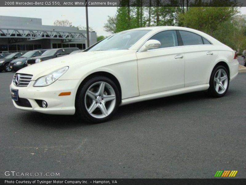 Arctic White / Cashmere Beige 2008 Mercedes-Benz CLS 550