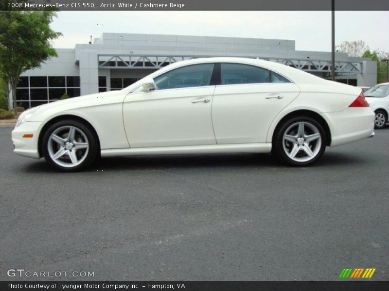 Arctic White / Cashmere Beige 2008 Mercedes-Benz CLS 550