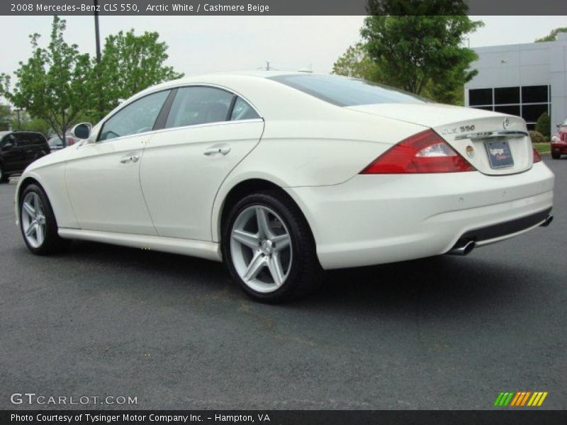 Arctic White / Cashmere Beige 2008 Mercedes-Benz CLS 550