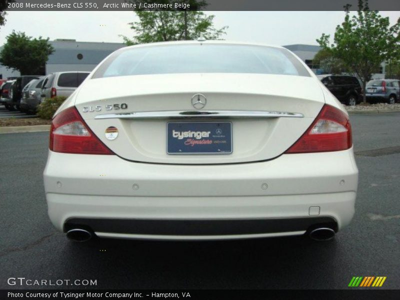 Arctic White / Cashmere Beige 2008 Mercedes-Benz CLS 550