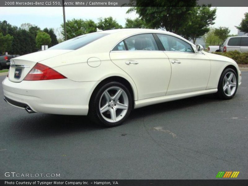 Arctic White / Cashmere Beige 2008 Mercedes-Benz CLS 550