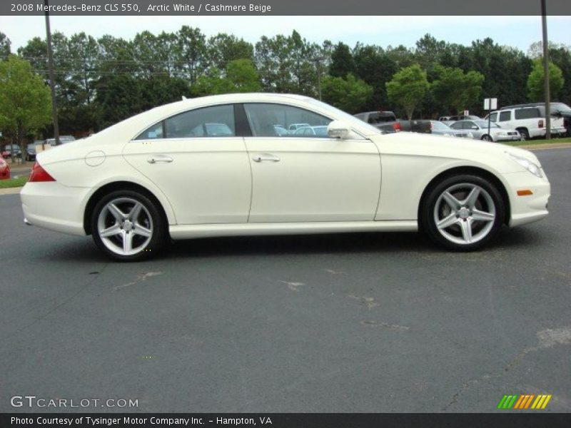 Arctic White / Cashmere Beige 2008 Mercedes-Benz CLS 550