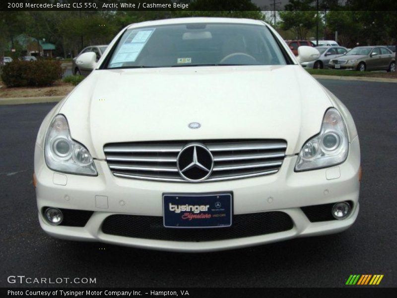 Arctic White / Cashmere Beige 2008 Mercedes-Benz CLS 550
