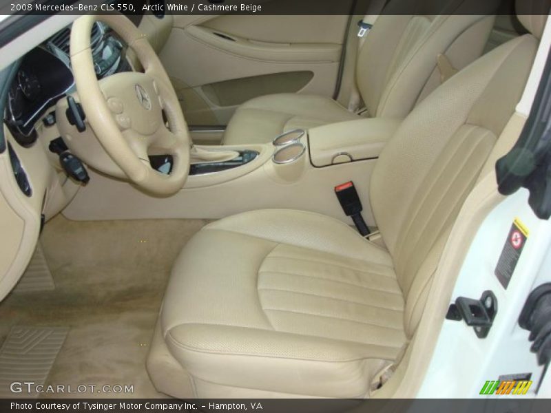 Arctic White / Cashmere Beige 2008 Mercedes-Benz CLS 550