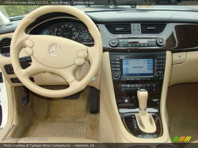 Arctic White / Cashmere Beige 2008 Mercedes-Benz CLS 550