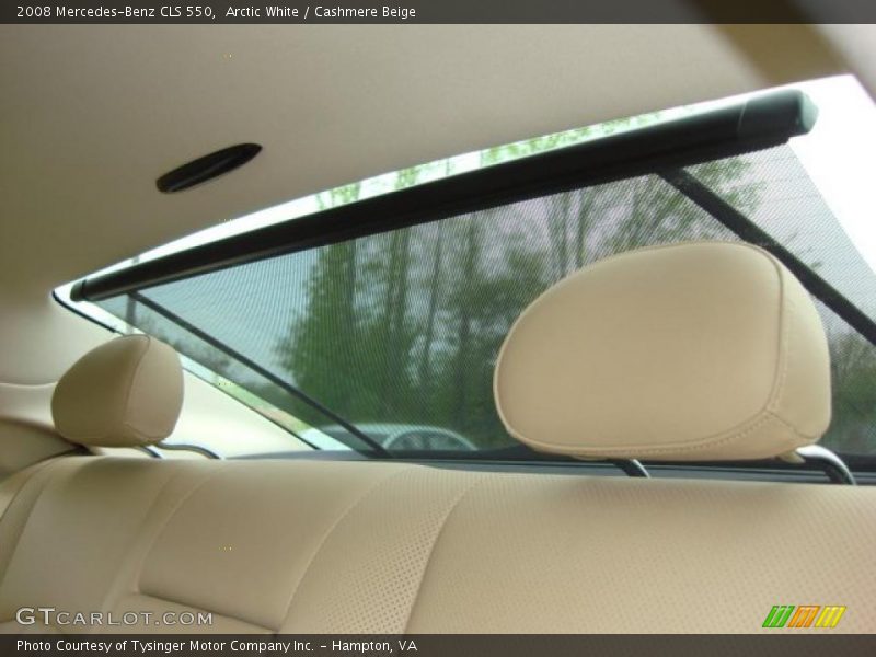 Arctic White / Cashmere Beige 2008 Mercedes-Benz CLS 550
