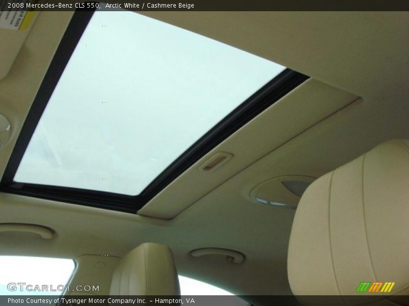 Arctic White / Cashmere Beige 2008 Mercedes-Benz CLS 550