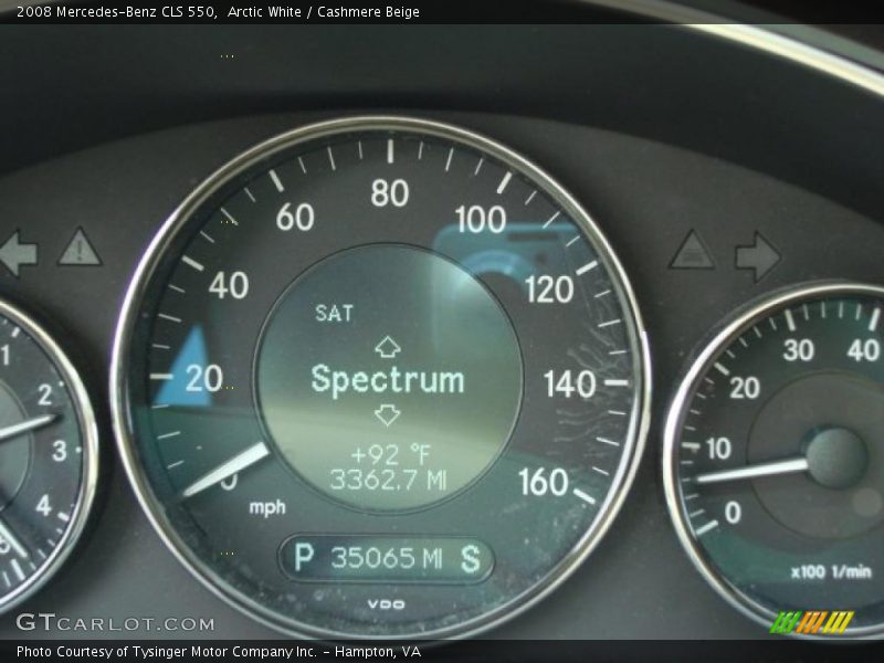 Arctic White / Cashmere Beige 2008 Mercedes-Benz CLS 550