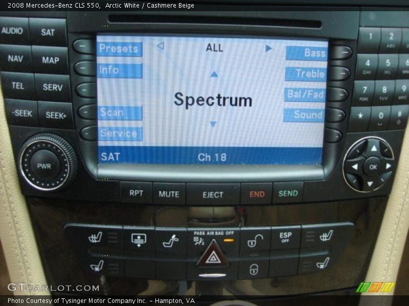 Arctic White / Cashmere Beige 2008 Mercedes-Benz CLS 550