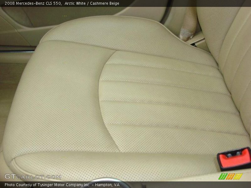 Arctic White / Cashmere Beige 2008 Mercedes-Benz CLS 550