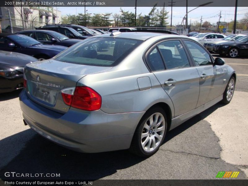 Arctic Metallic / Black 2007 BMW 3 Series 328xi Sedan