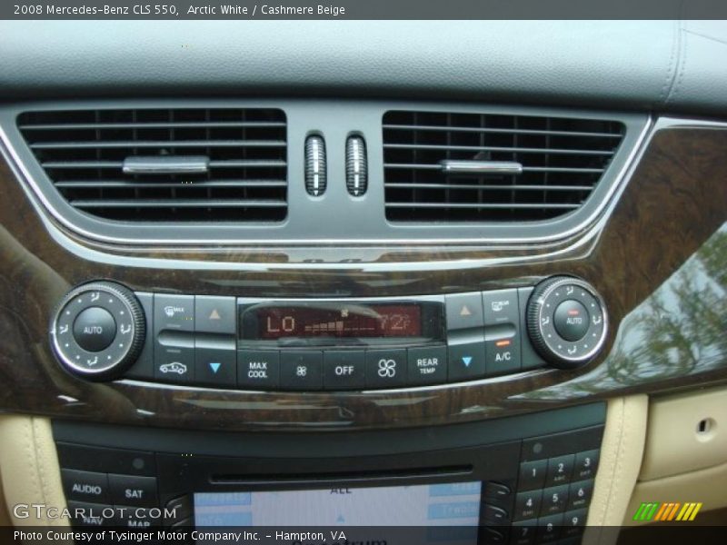 Arctic White / Cashmere Beige 2008 Mercedes-Benz CLS 550
