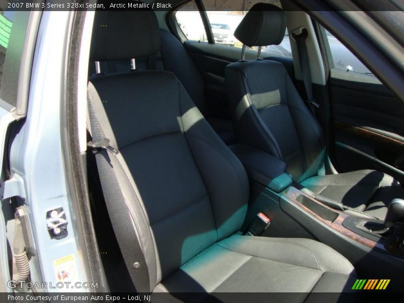 Arctic Metallic / Black 2007 BMW 3 Series 328xi Sedan