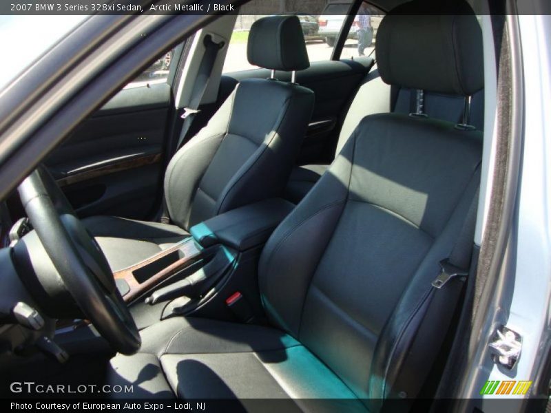 Arctic Metallic / Black 2007 BMW 3 Series 328xi Sedan
