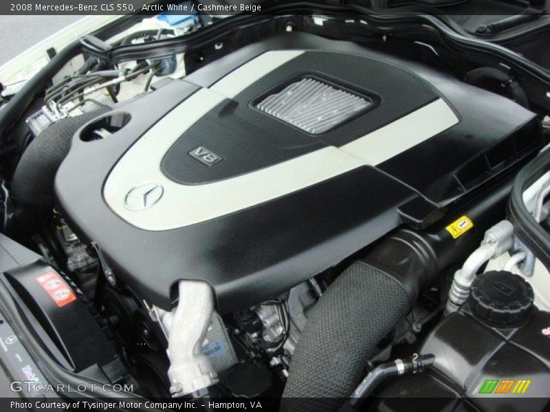 Arctic White / Cashmere Beige 2008 Mercedes-Benz CLS 550