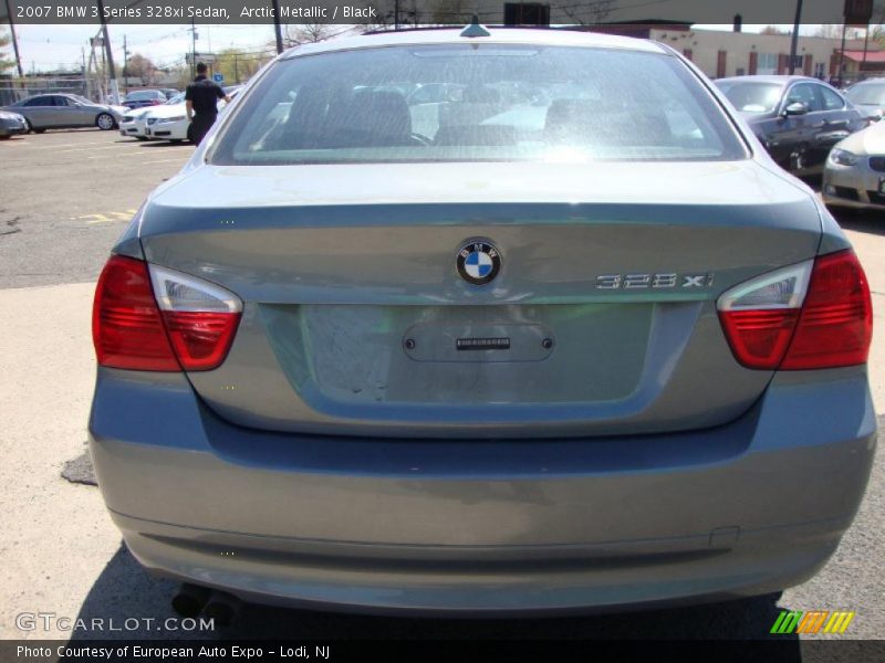 Arctic Metallic / Black 2007 BMW 3 Series 328xi Sedan