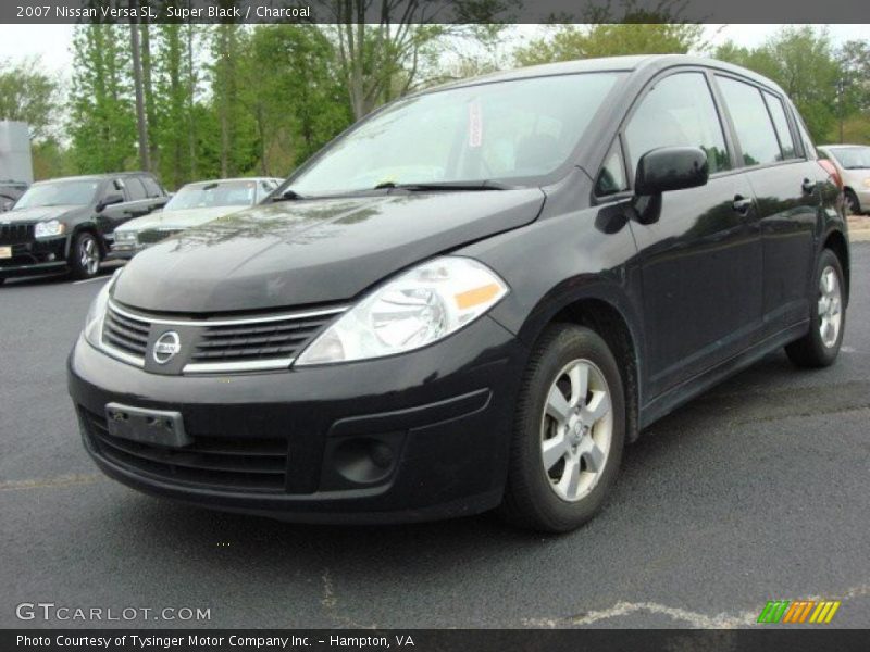 Super Black / Charcoal 2007 Nissan Versa SL