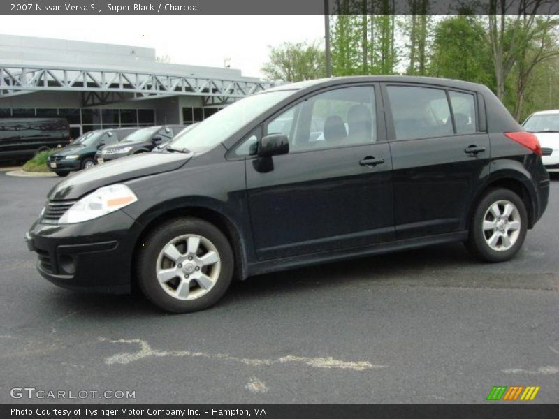 Super Black / Charcoal 2007 Nissan Versa SL
