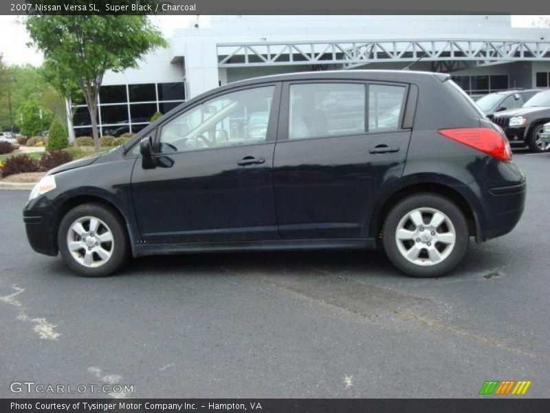 Super Black / Charcoal 2007 Nissan Versa SL
