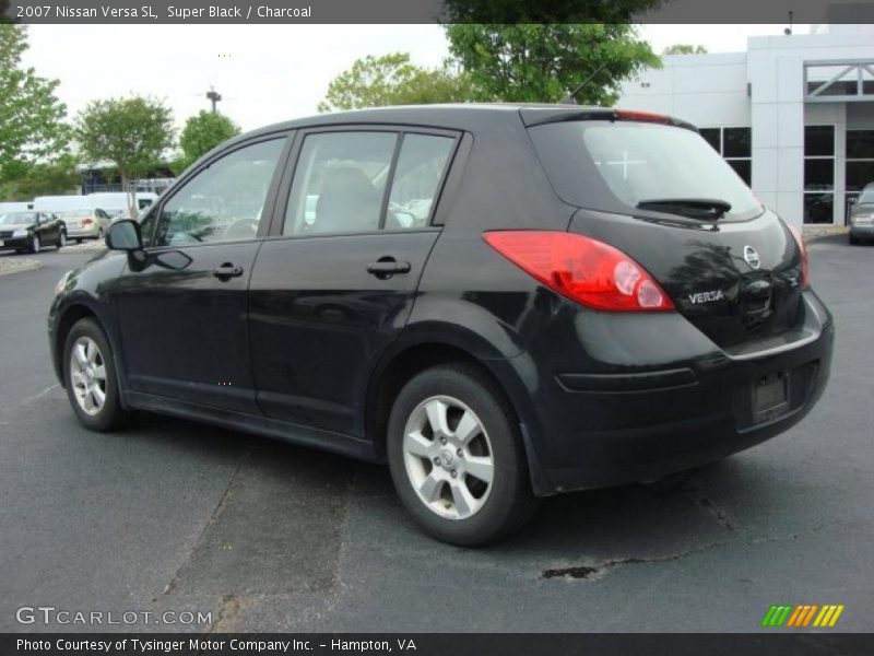 Super Black / Charcoal 2007 Nissan Versa SL