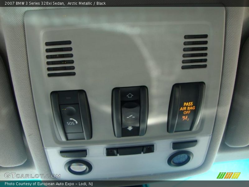 Arctic Metallic / Black 2007 BMW 3 Series 328xi Sedan