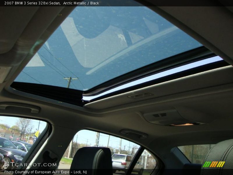 Arctic Metallic / Black 2007 BMW 3 Series 328xi Sedan