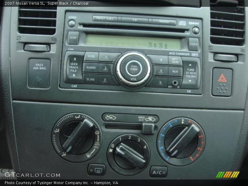 Super Black / Charcoal 2007 Nissan Versa SL