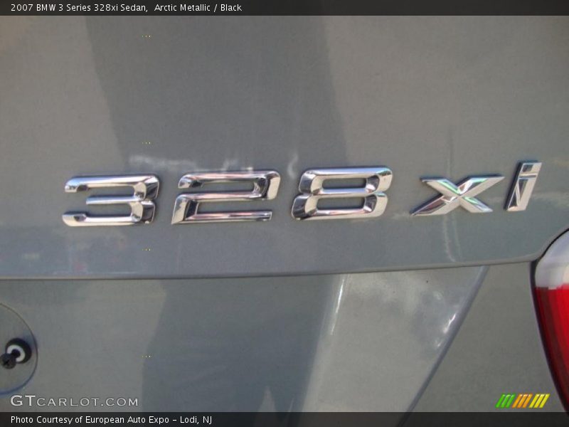 Arctic Metallic / Black 2007 BMW 3 Series 328xi Sedan