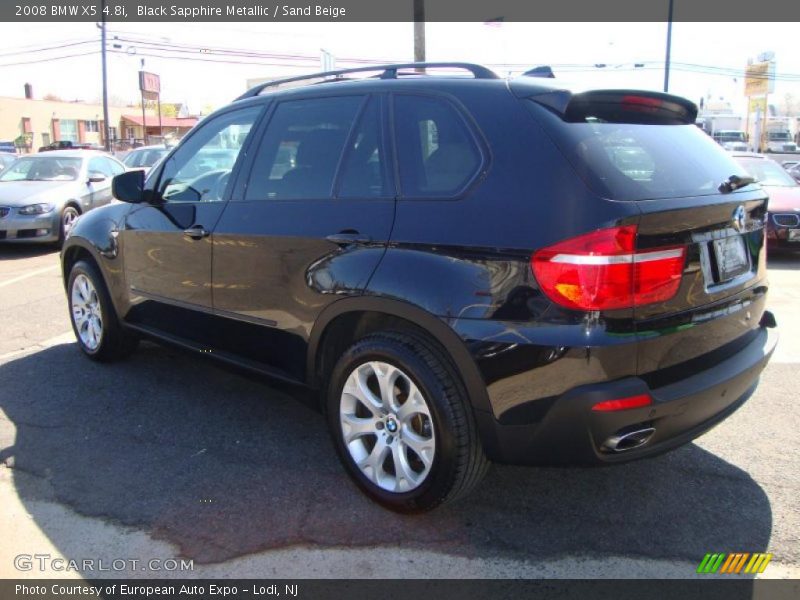 Black Sapphire Metallic / Sand Beige 2008 BMW X5 4.8i