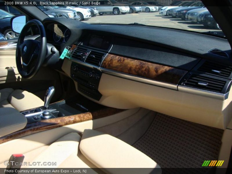Black Sapphire Metallic / Sand Beige 2008 BMW X5 4.8i
