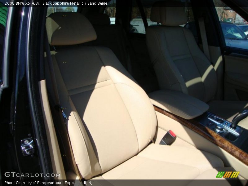 Black Sapphire Metallic / Sand Beige 2008 BMW X5 4.8i