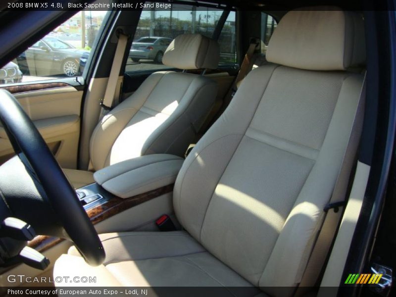 Black Sapphire Metallic / Sand Beige 2008 BMW X5 4.8i