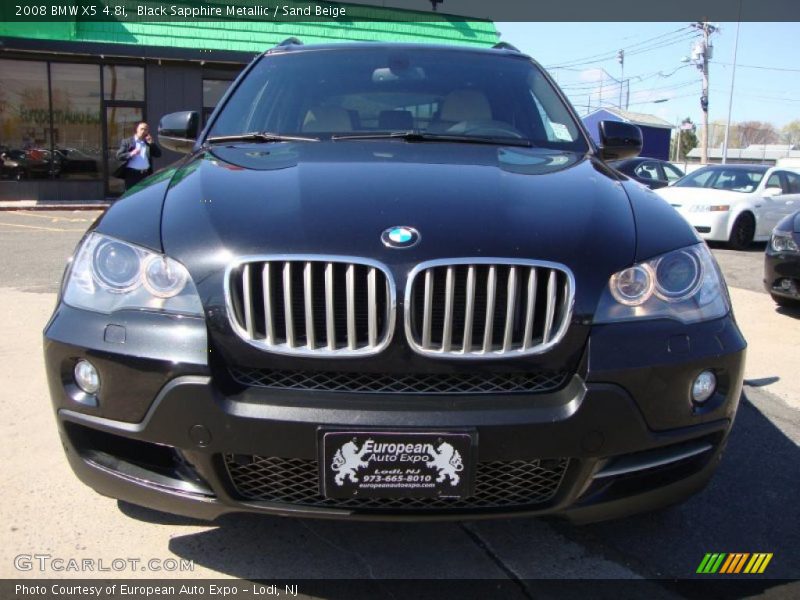 Black Sapphire Metallic / Sand Beige 2008 BMW X5 4.8i