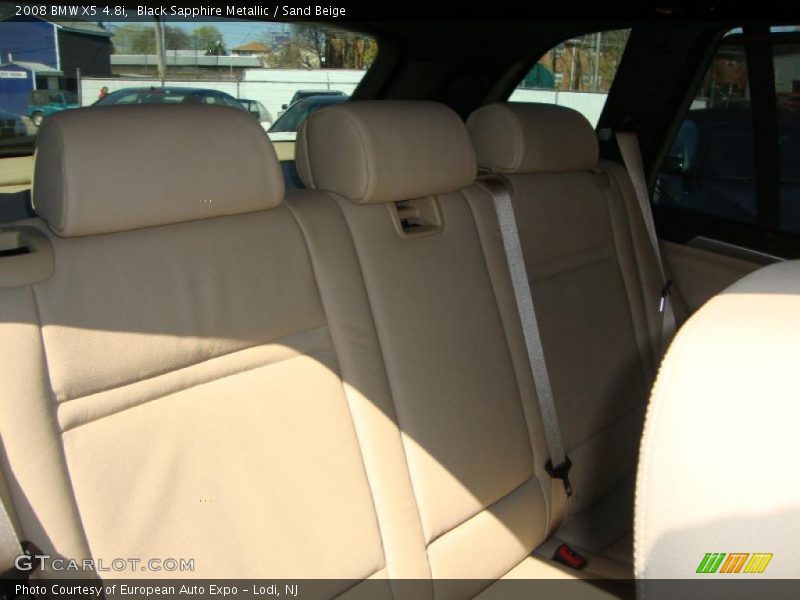 Black Sapphire Metallic / Sand Beige 2008 BMW X5 4.8i