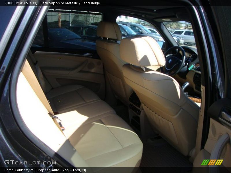 Black Sapphire Metallic / Sand Beige 2008 BMW X5 4.8i