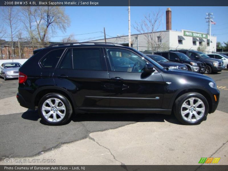 Black Sapphire Metallic / Sand Beige 2008 BMW X5 4.8i