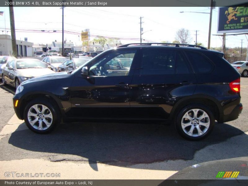 Black Sapphire Metallic / Sand Beige 2008 BMW X5 4.8i