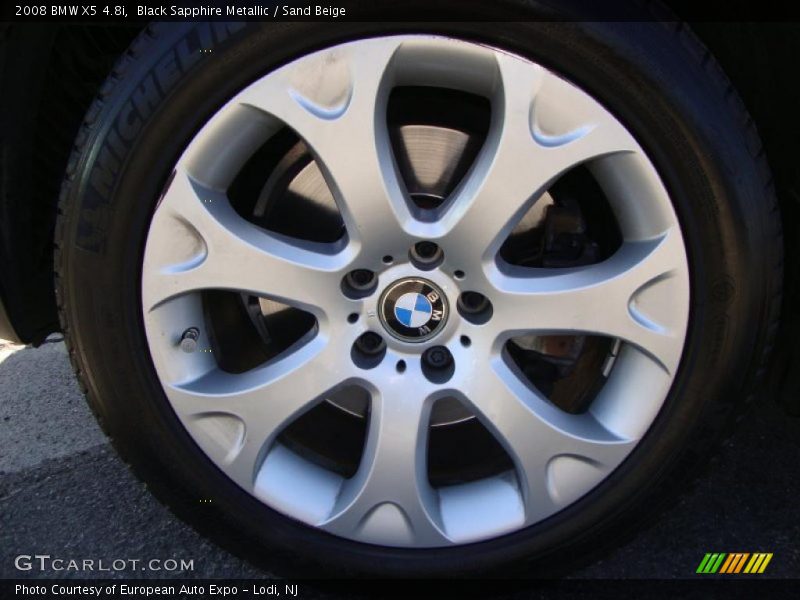 Black Sapphire Metallic / Sand Beige 2008 BMW X5 4.8i