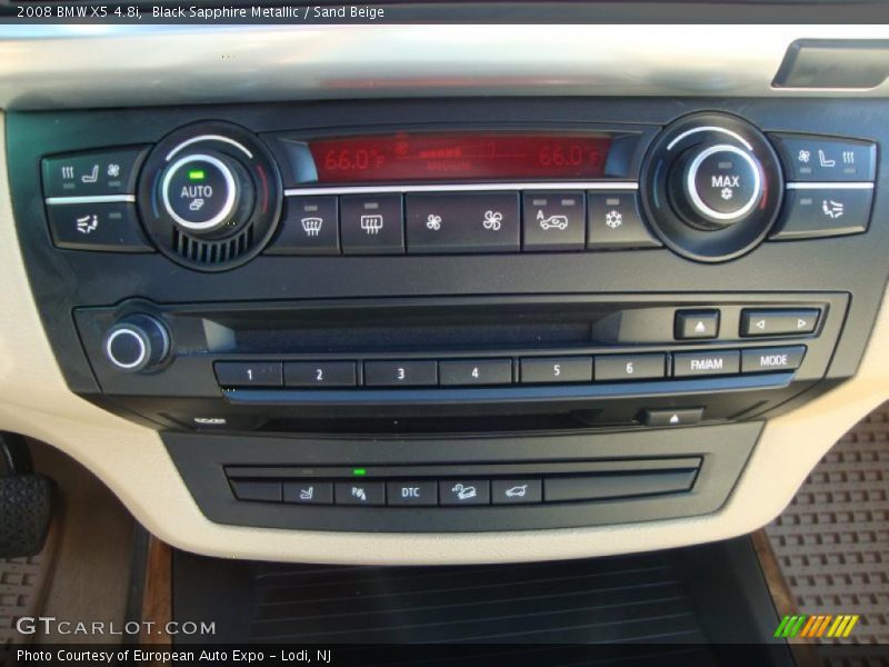 Black Sapphire Metallic / Sand Beige 2008 BMW X5 4.8i