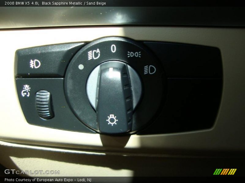 Black Sapphire Metallic / Sand Beige 2008 BMW X5 4.8i