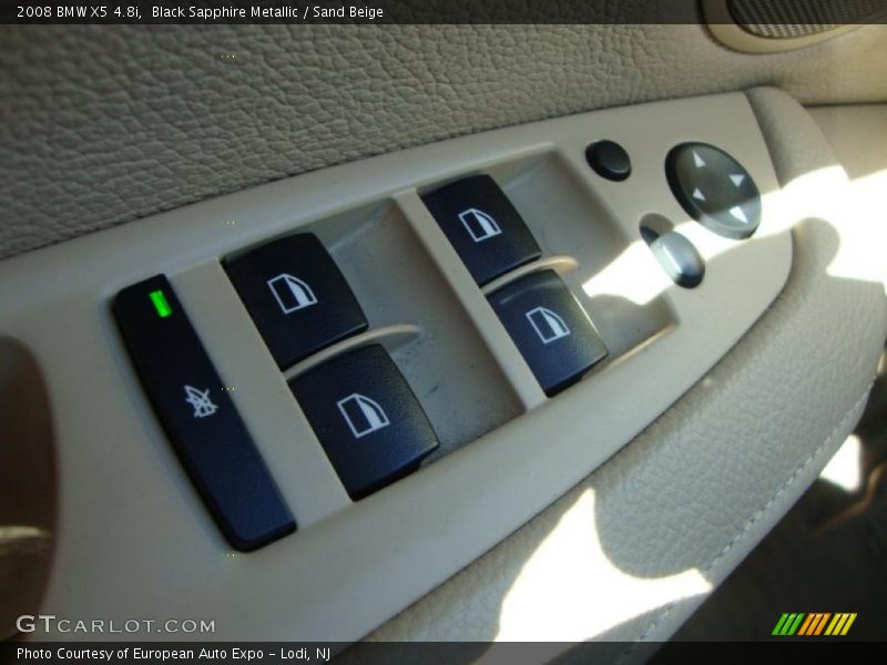 Black Sapphire Metallic / Sand Beige 2008 BMW X5 4.8i