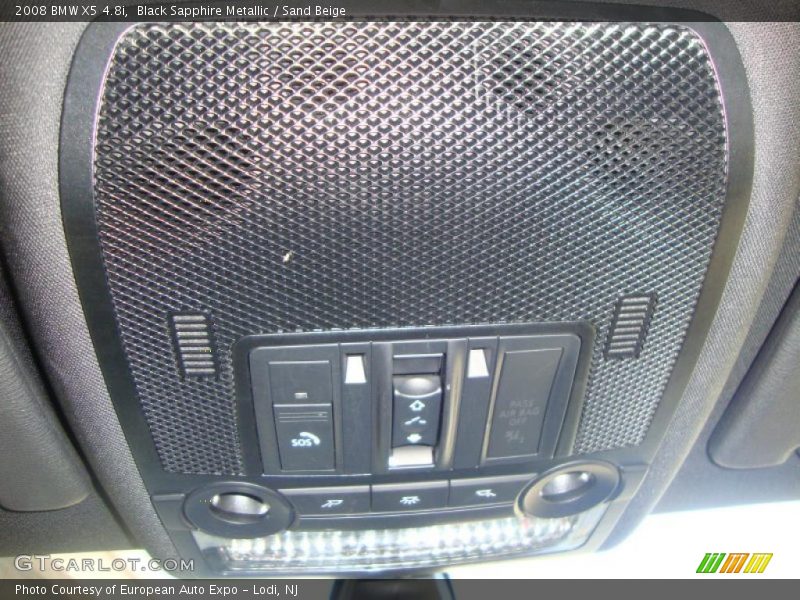 Black Sapphire Metallic / Sand Beige 2008 BMW X5 4.8i