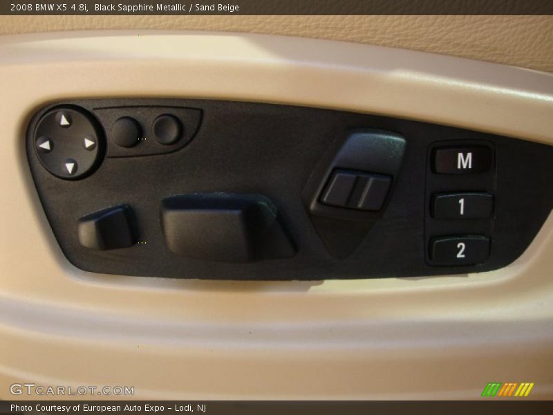 Black Sapphire Metallic / Sand Beige 2008 BMW X5 4.8i