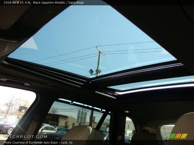 Black Sapphire Metallic / Sand Beige 2008 BMW X5 4.8i