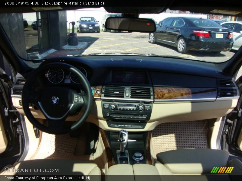 Black Sapphire Metallic / Sand Beige 2008 BMW X5 4.8i