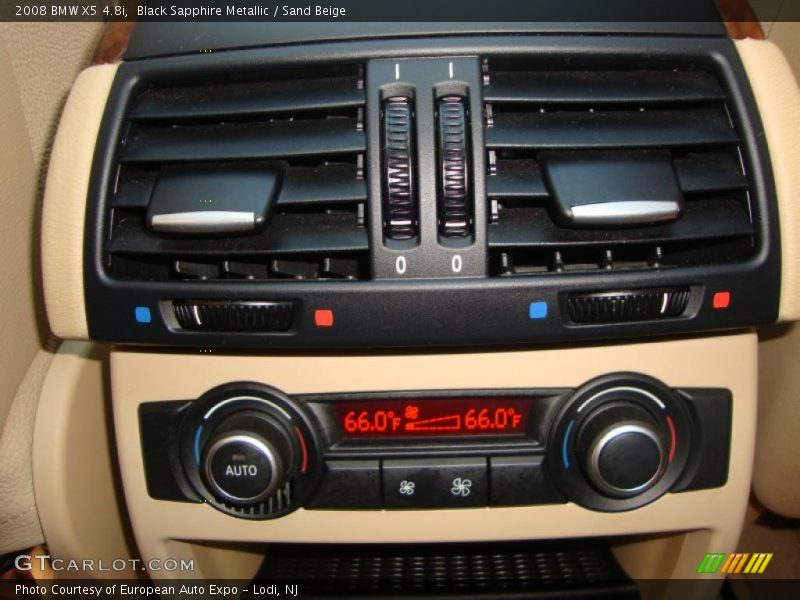 Black Sapphire Metallic / Sand Beige 2008 BMW X5 4.8i